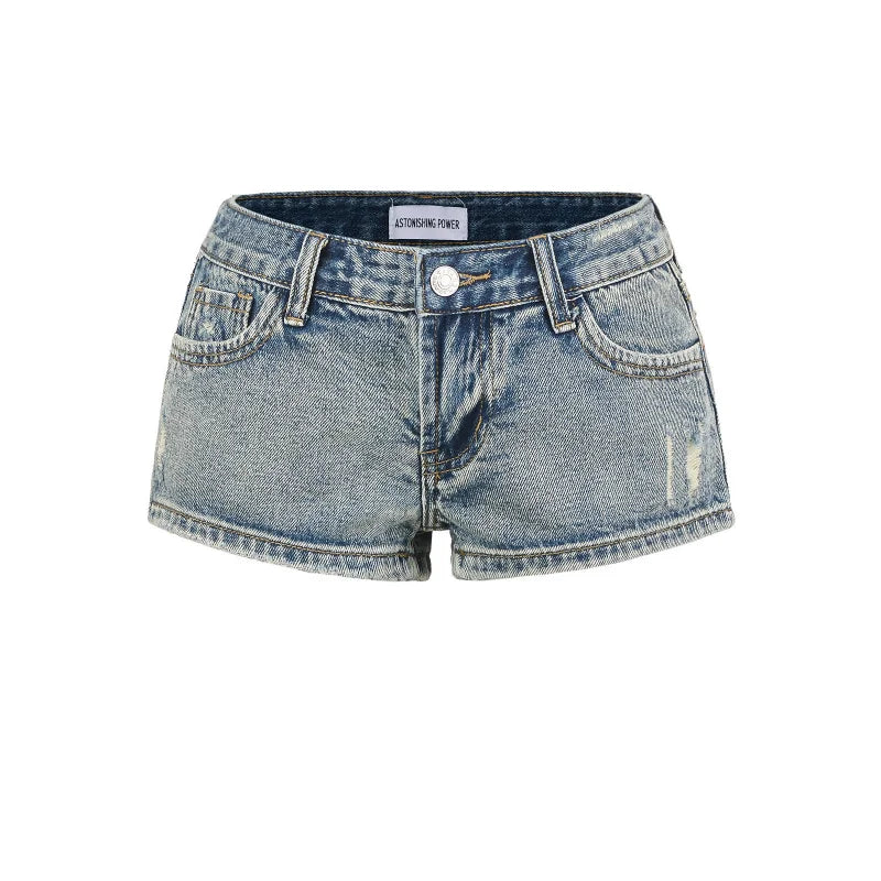 Low cut short jeans