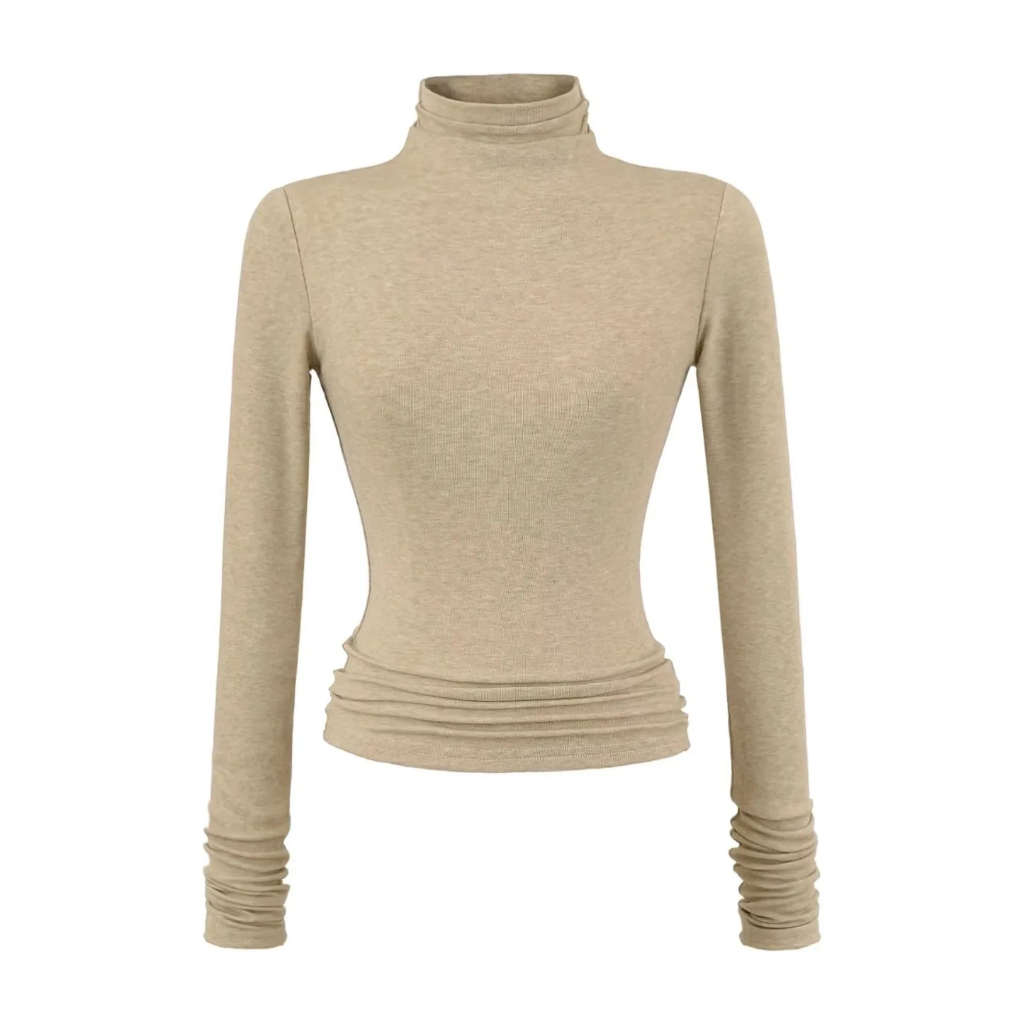 חולצה ארוכה רכה עם צווארון