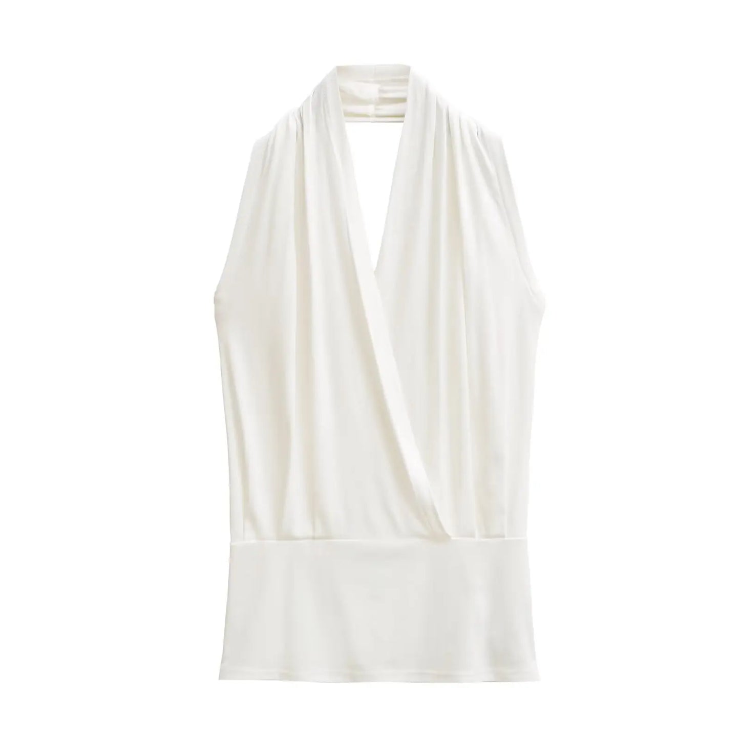 Wrap collar tank top