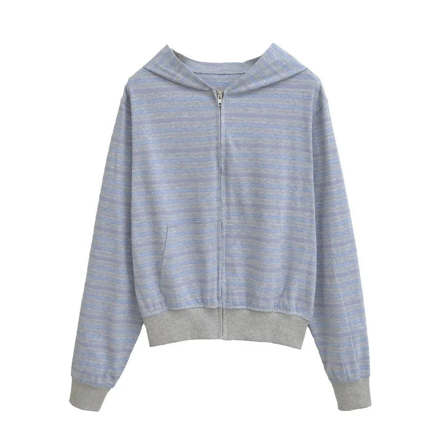 Basic Striped Sweatshirt