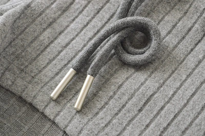 Mini shorts with striped texture
