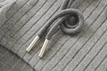 Mini shorts with striped texture
