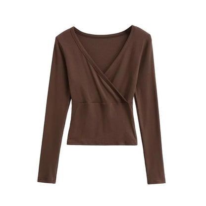 Long wrap shirt
