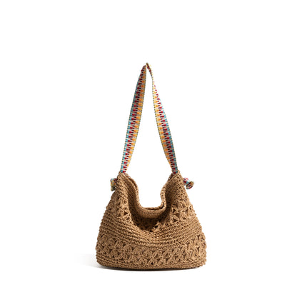 Boho straw style bag