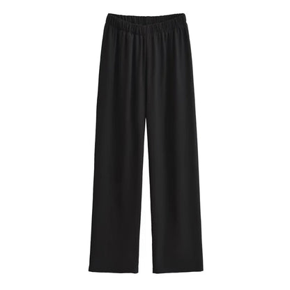 Elastic high waist pants