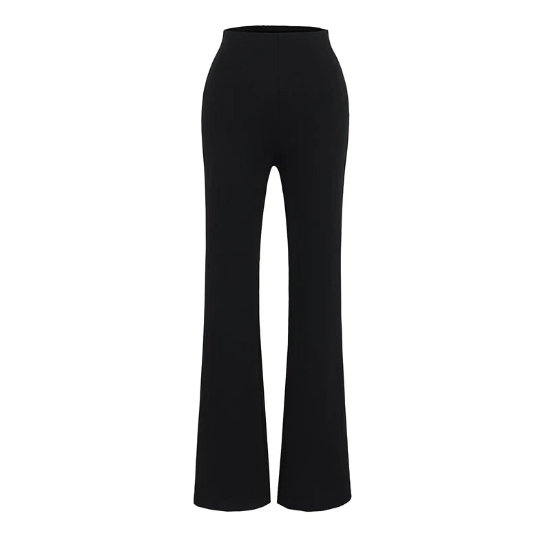 High rise flared pants