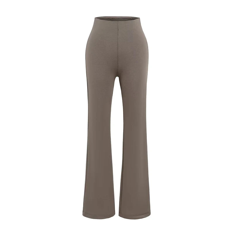 High rise flared pants