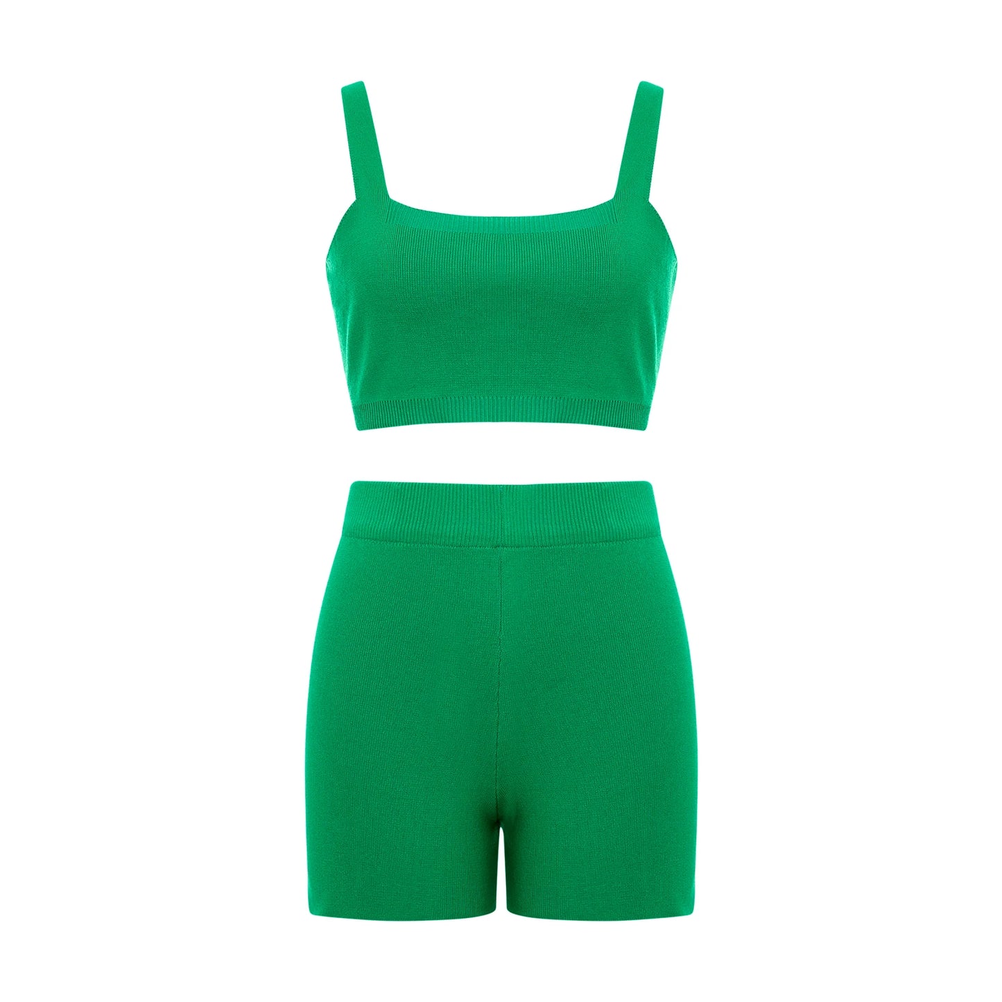 Knitted shorts and top set