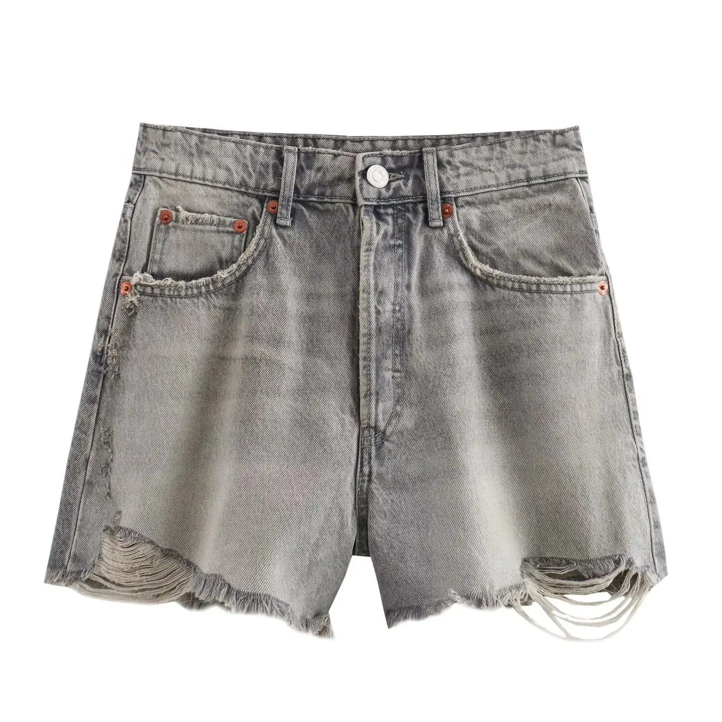 Ripped short jeans