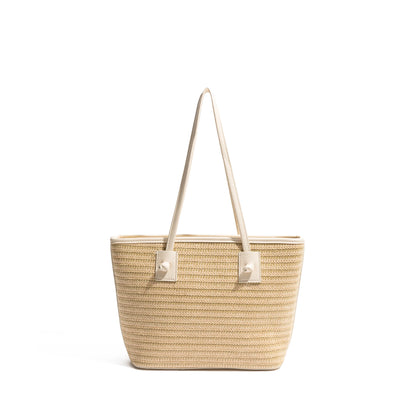 Straw tote bag