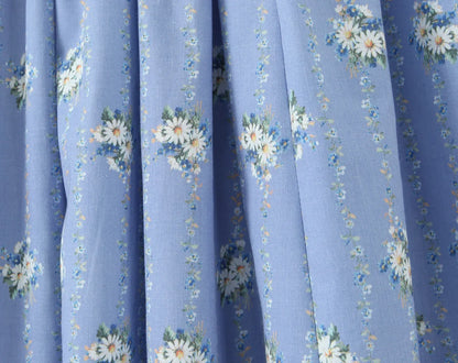 Blue dress with white flowers