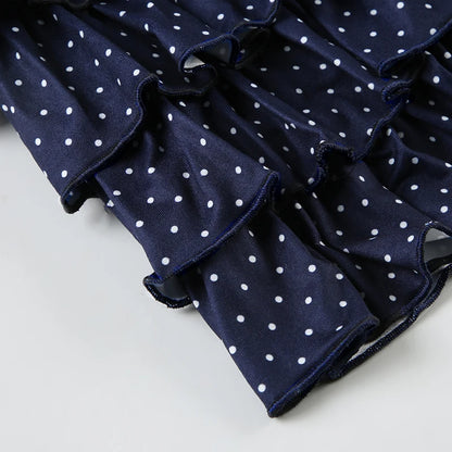 Dotted skirt and tank top set