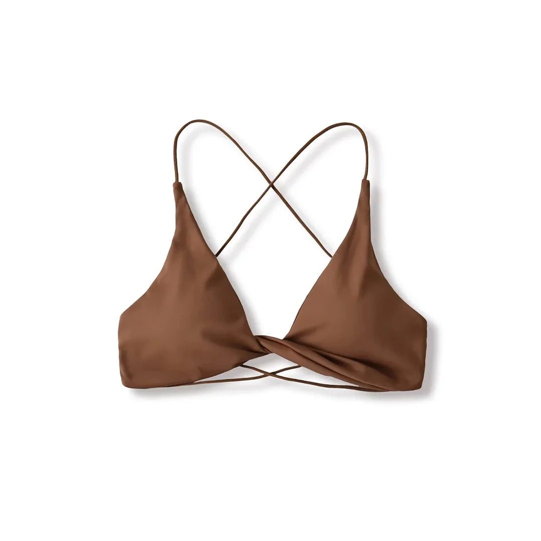Twisted bikini top