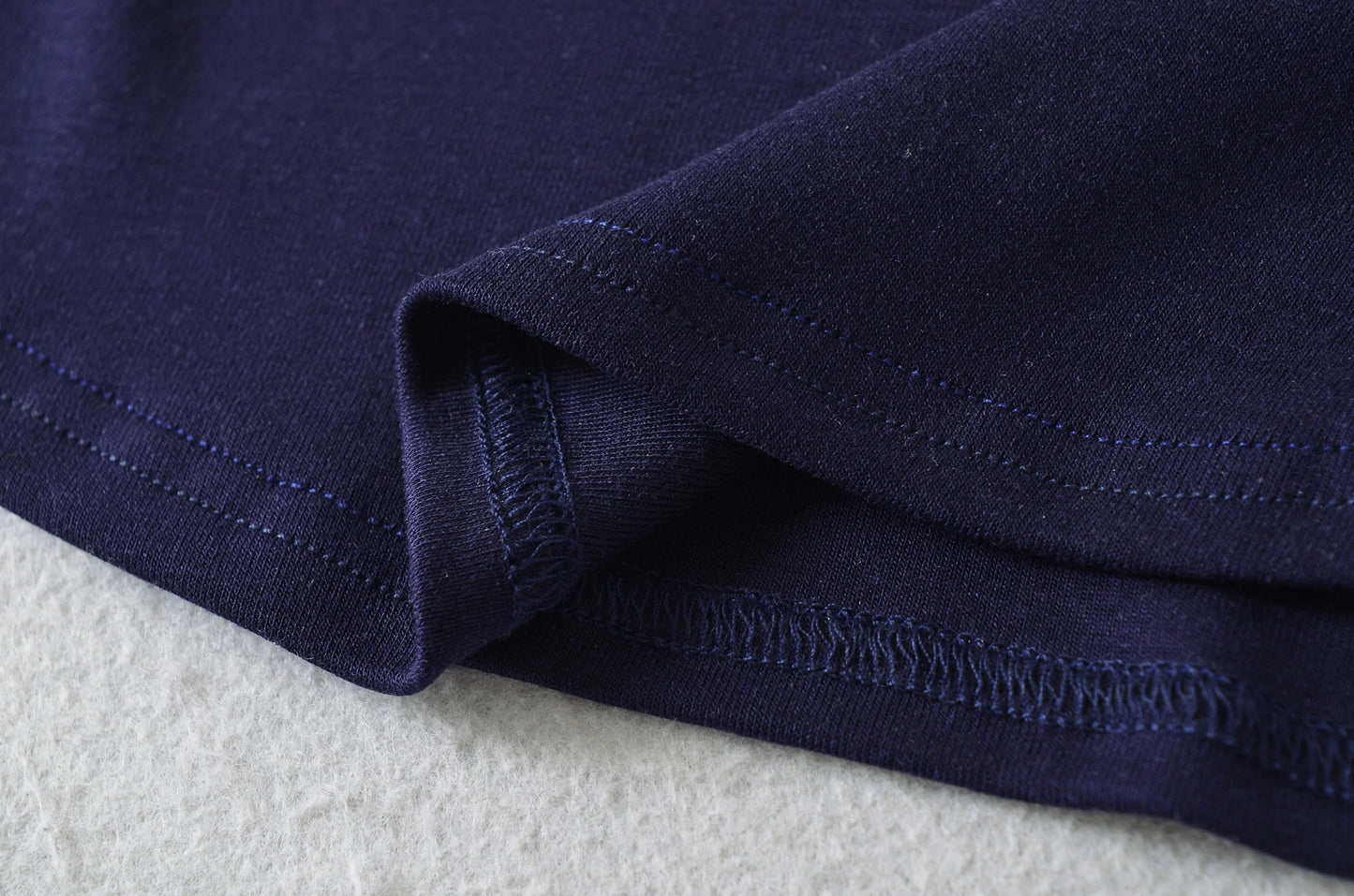 A soft long shirt with a round neckline