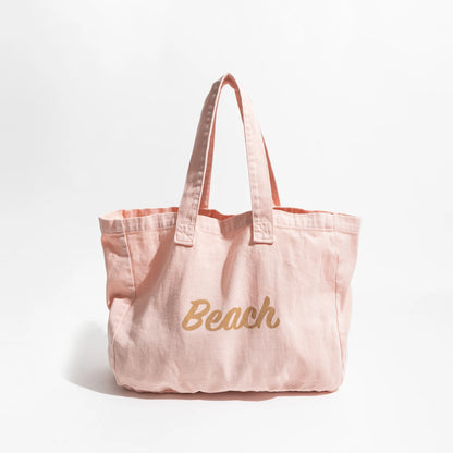 Beach bag with inscription