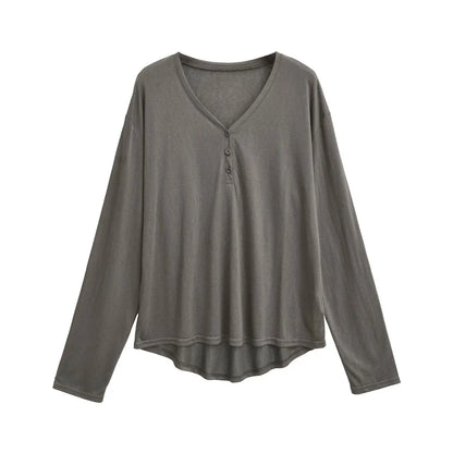 Long soft buttoned shirt