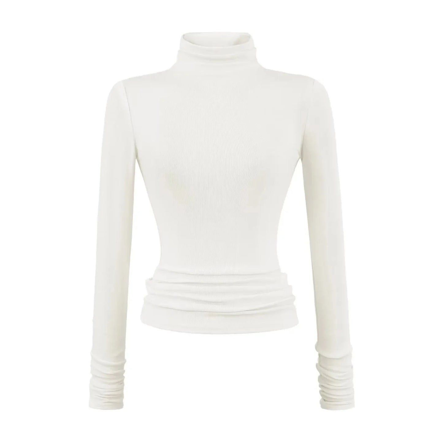 חולצה ארוכה רכה עם צווארון