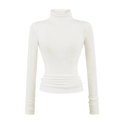 חולצה ארוכה רכה עם צווארון