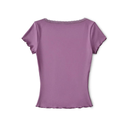 Lace triangle shirt