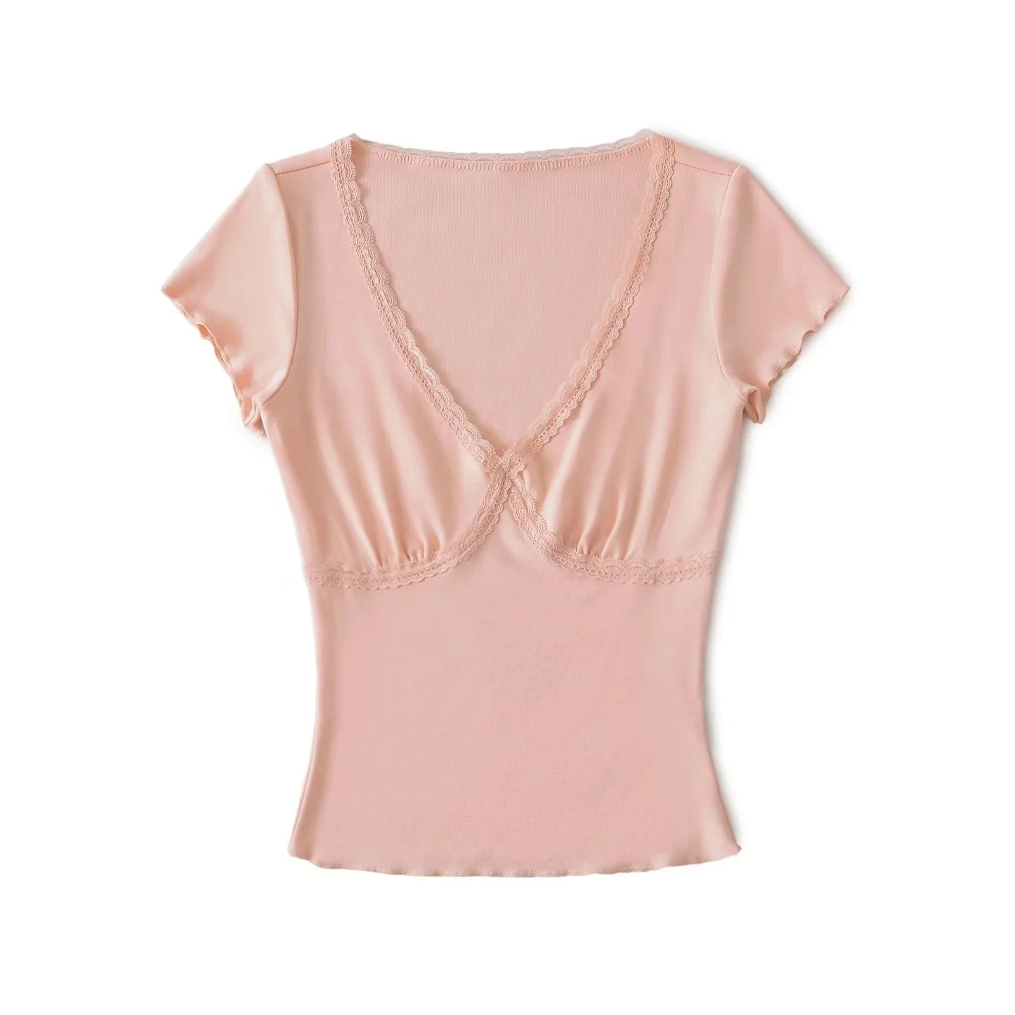 Lace triangle shirt