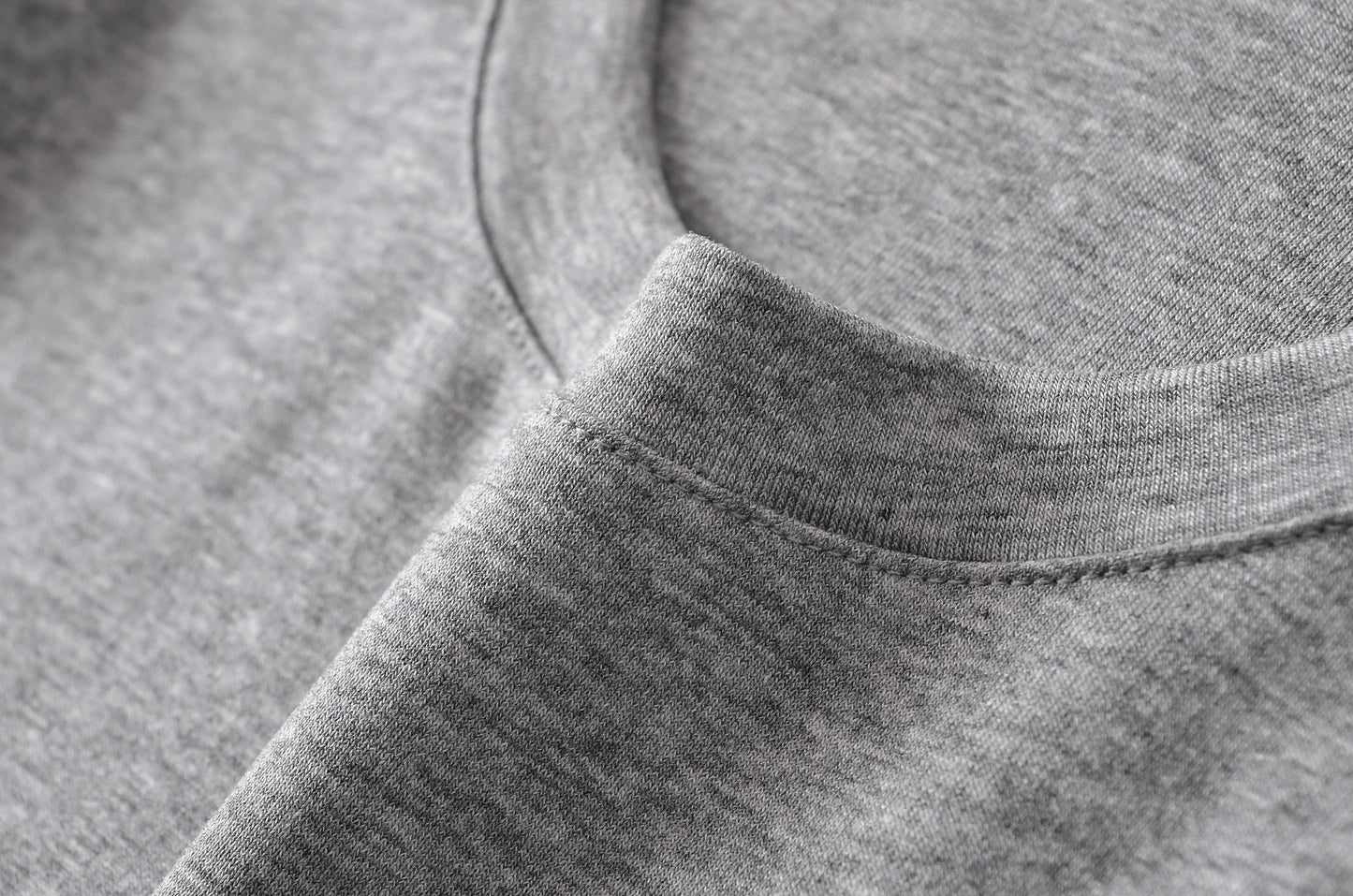 A soft long shirt with a round neckline