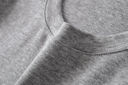 A soft long shirt with a round neckline
