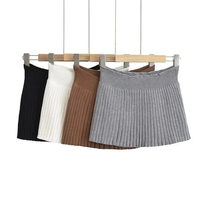 Sweater style mini skirt