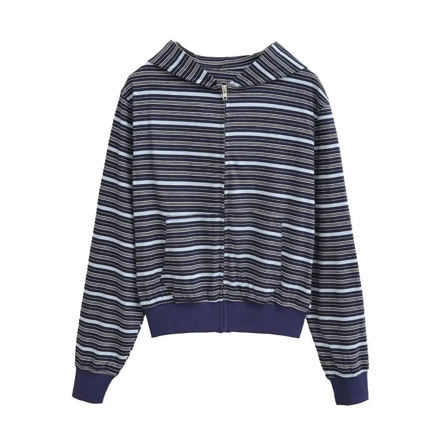 Basic Striped Sweatshirt