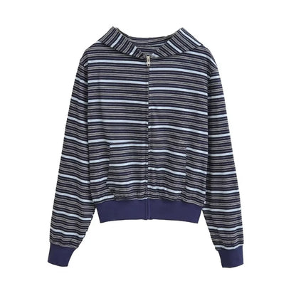 Basic Striped Sweatshirt