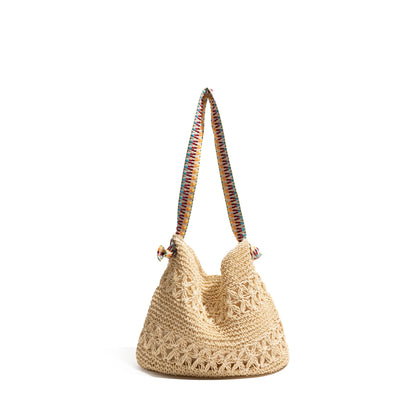 Boho straw style bag