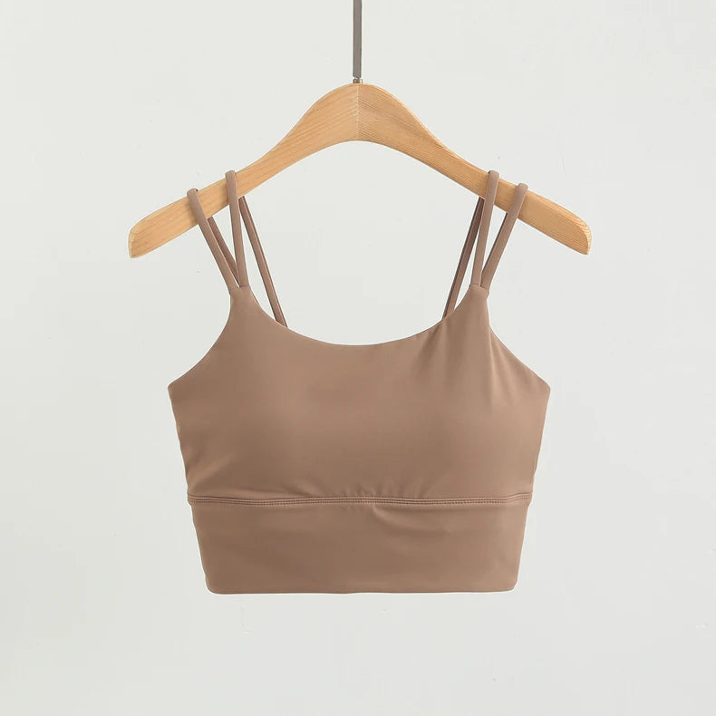 Shaping tank top with built-in bra