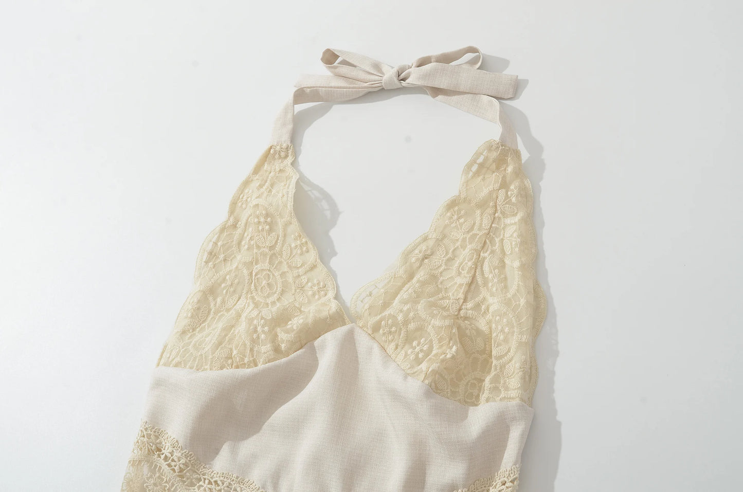 Lace collar dress