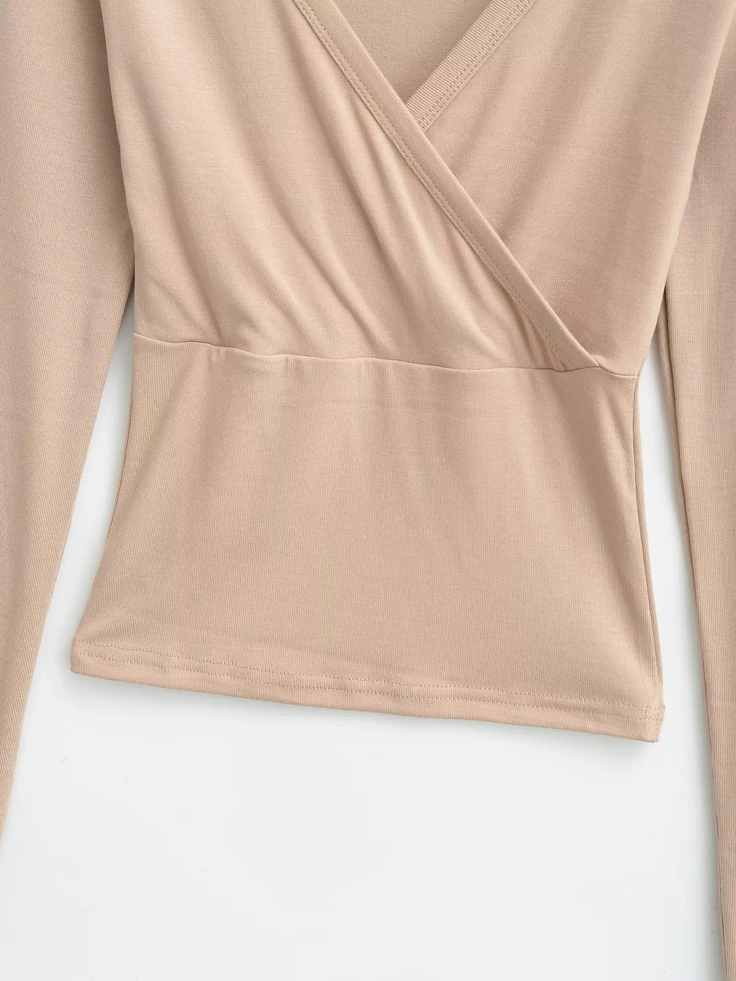 Long wrap shirt
