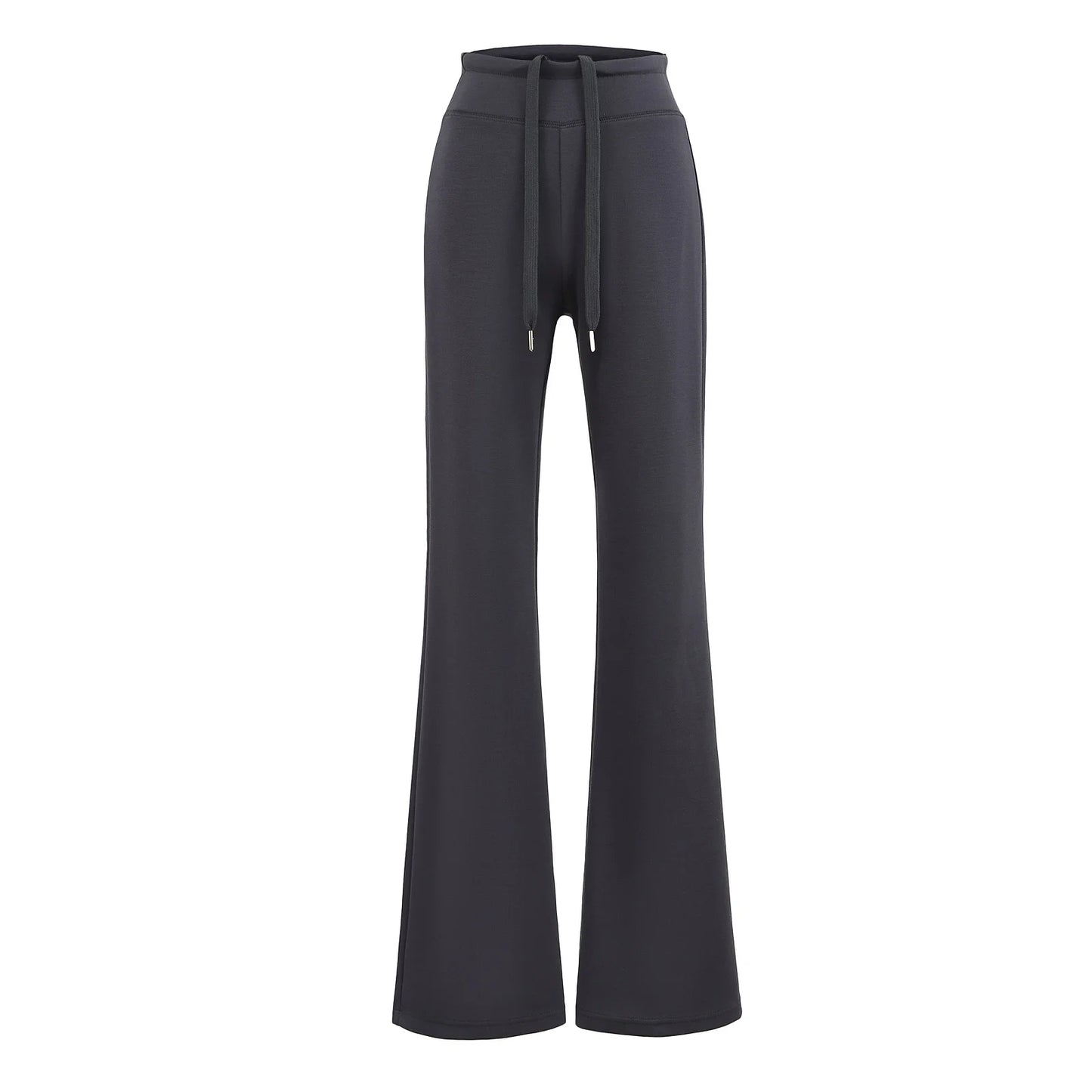 Soft, flared pants with the option of folding into a low cut