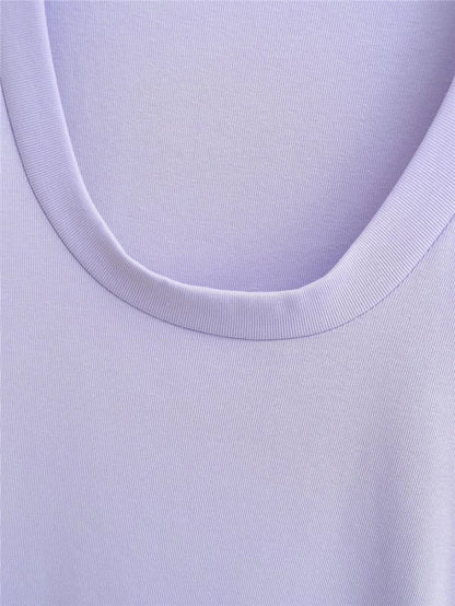 Basic round neckline dress