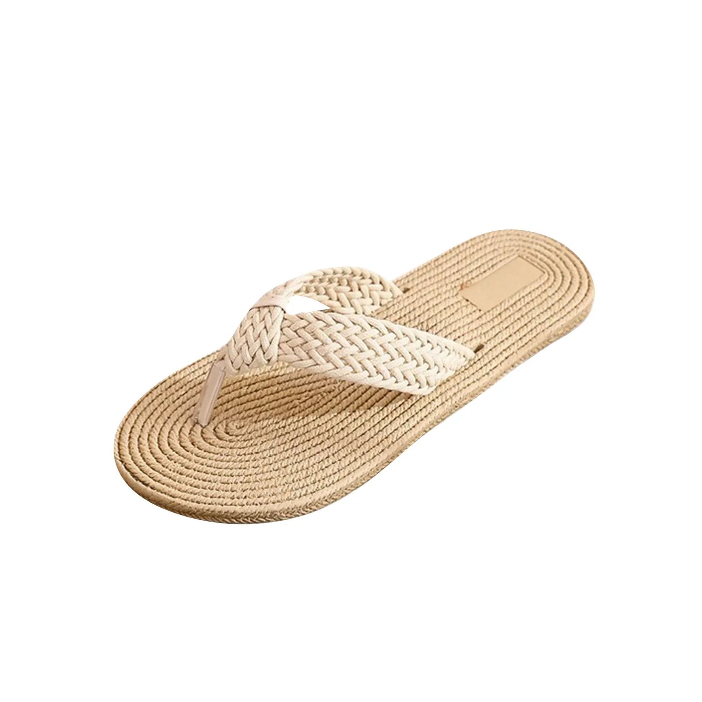 Straw flip flops