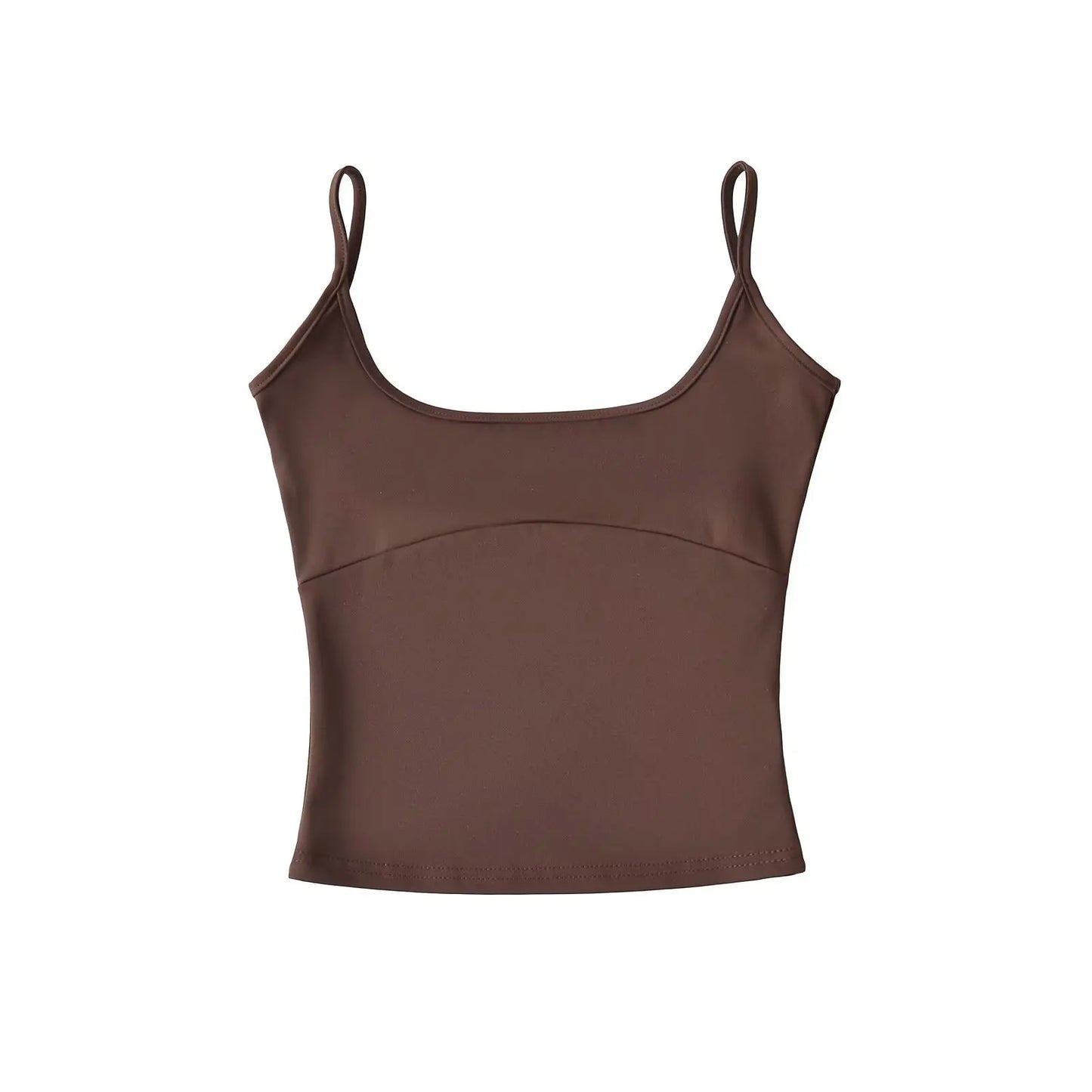 Basic tank top with cleavage