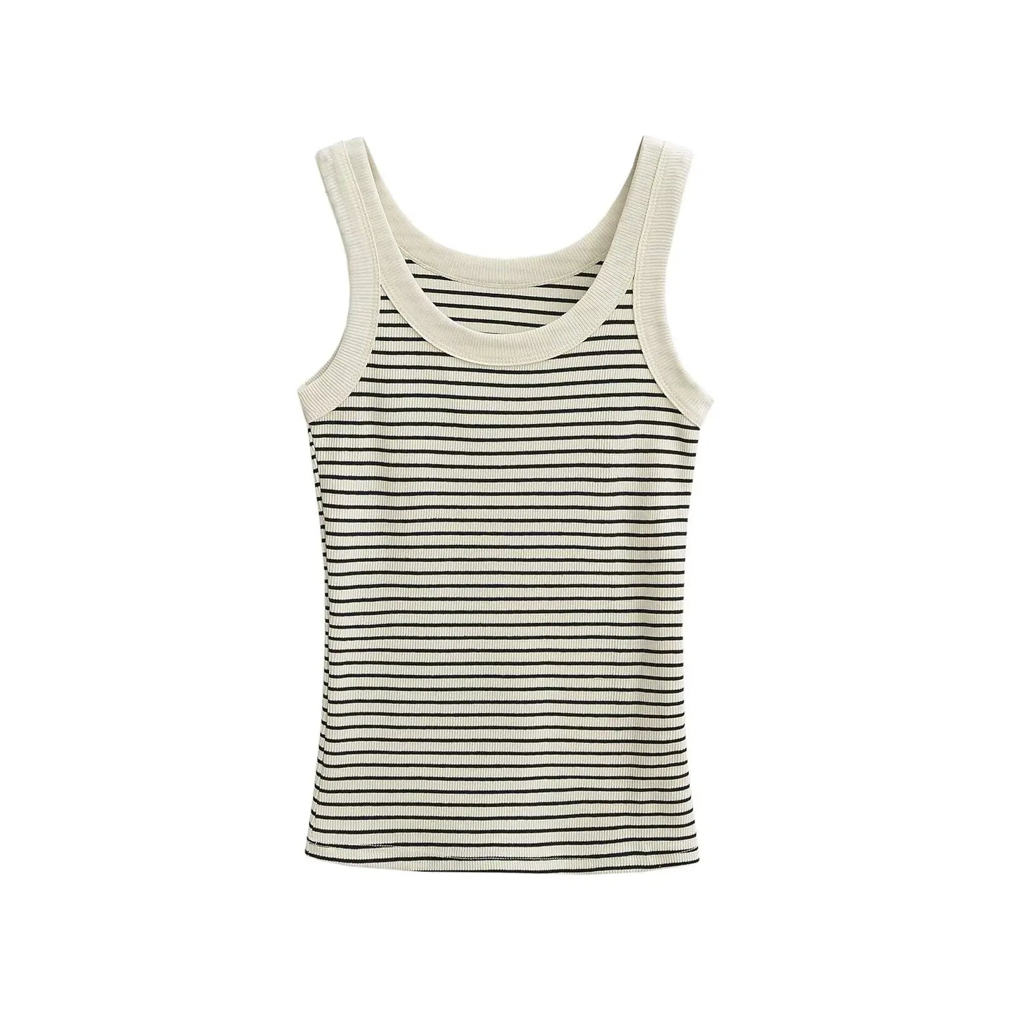 Basic striped tank top