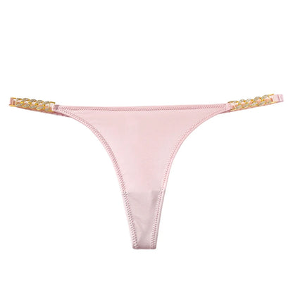 Thong with chains on the sides