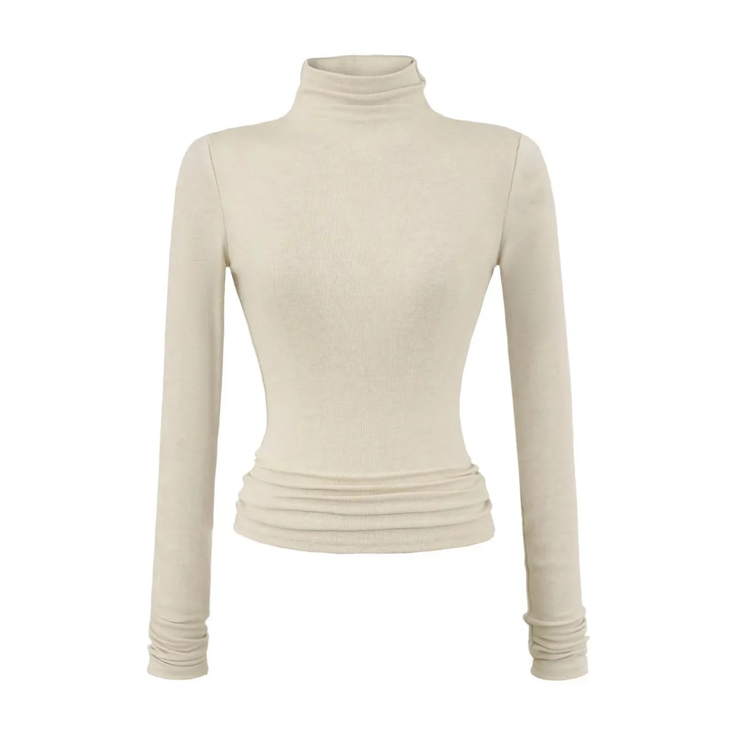 חולצה ארוכה רכה עם צווארון