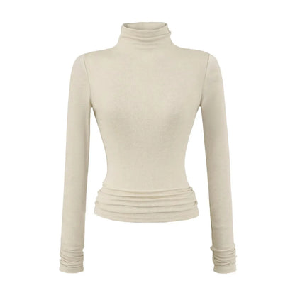 חולצה ארוכה רכה עם צווארון