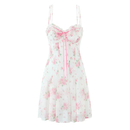 Pink floral dress