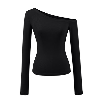 Half shoulder long shirt