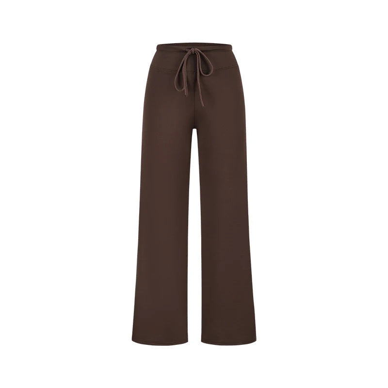Soft high waisted straight pants