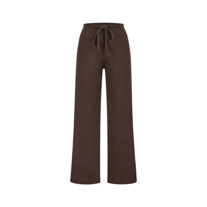 Soft high waisted straight pants
