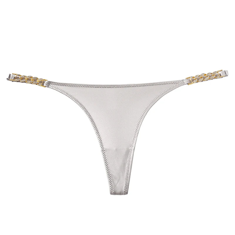 Thong with chains on the sides