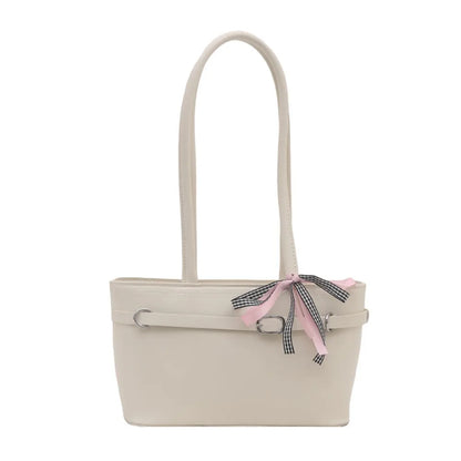 Tote bag with ribbon decoration