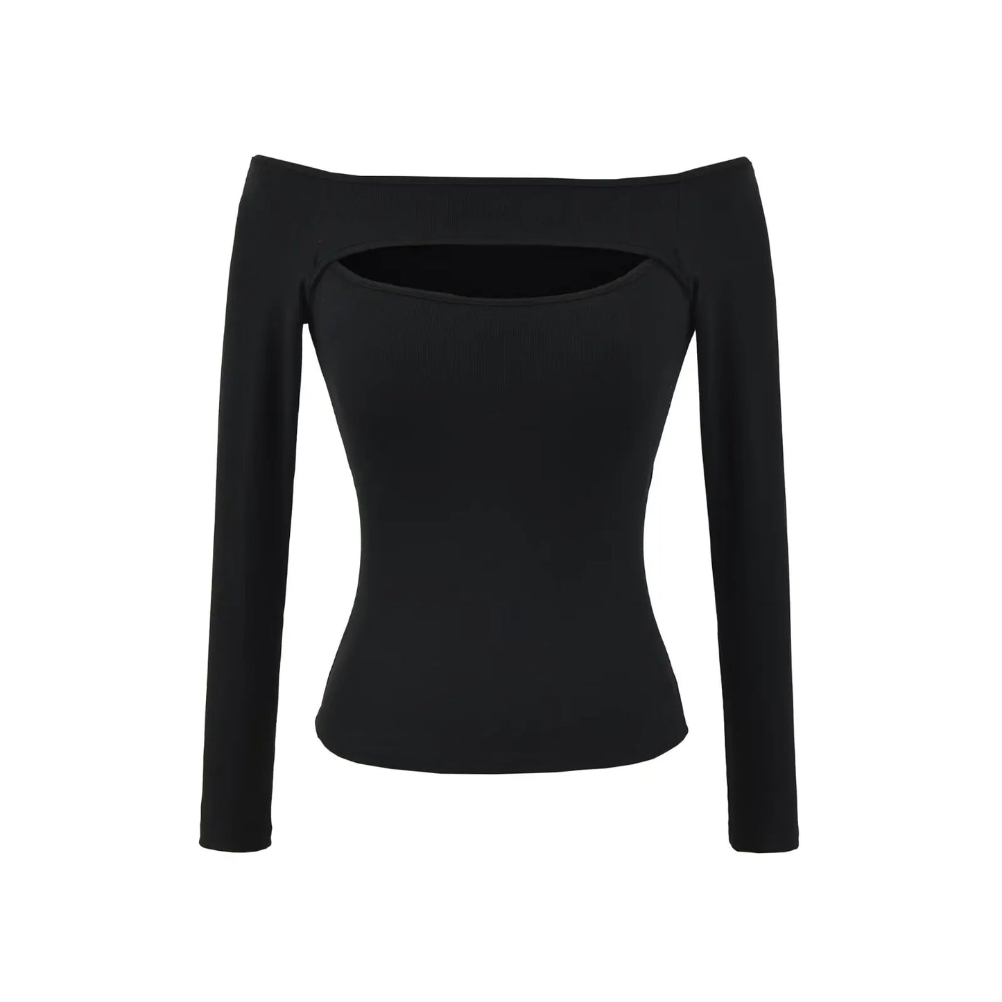 A long shirt with an opening at the neckline and a built-in bra