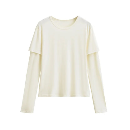 Long shirt like two layers