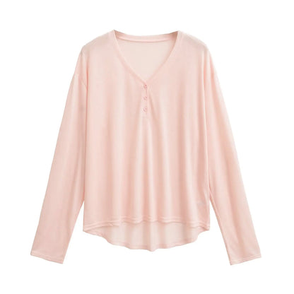 Long soft buttoned shirt